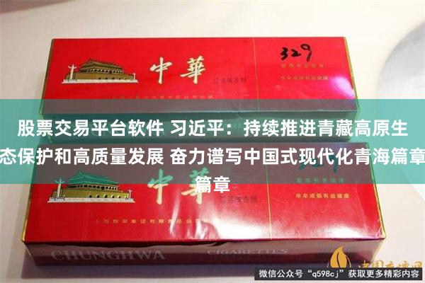 股票交易平台软件 习近平：持续推进青藏高原生态保护和高质量发展 奋力谱写中国式现代化青海篇章