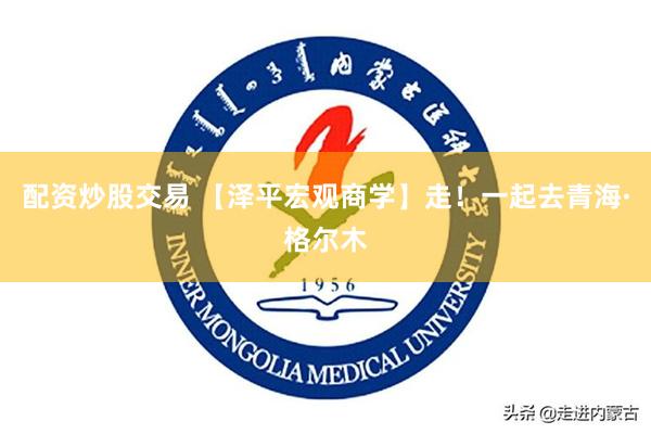 配资炒股交易 【泽平宏观商学】走！一起去青海·格尔木