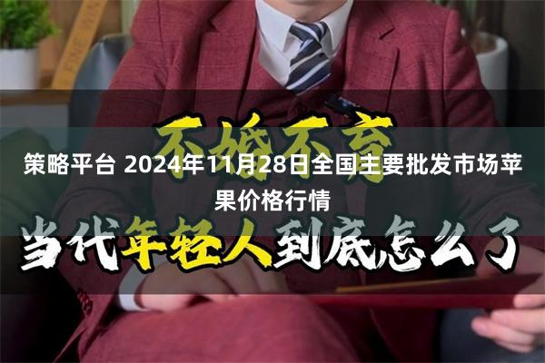 策略平台 2024年11月28日全国主要批发市场苹果价格行情